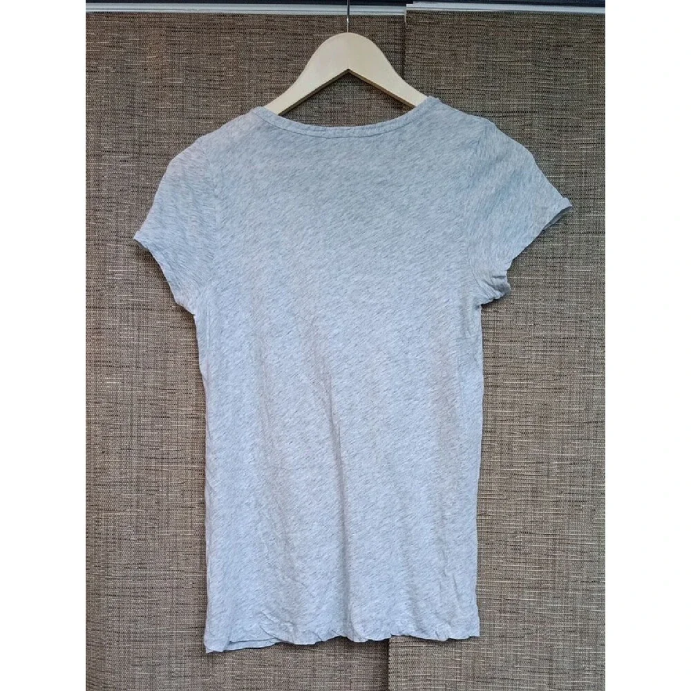 JCrew Hazy Grey Cotton Tee Shirt
